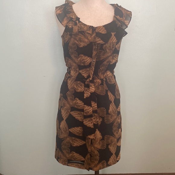 Banana Republic Little Black (& Brown!) Dress - Picture 1 of 4